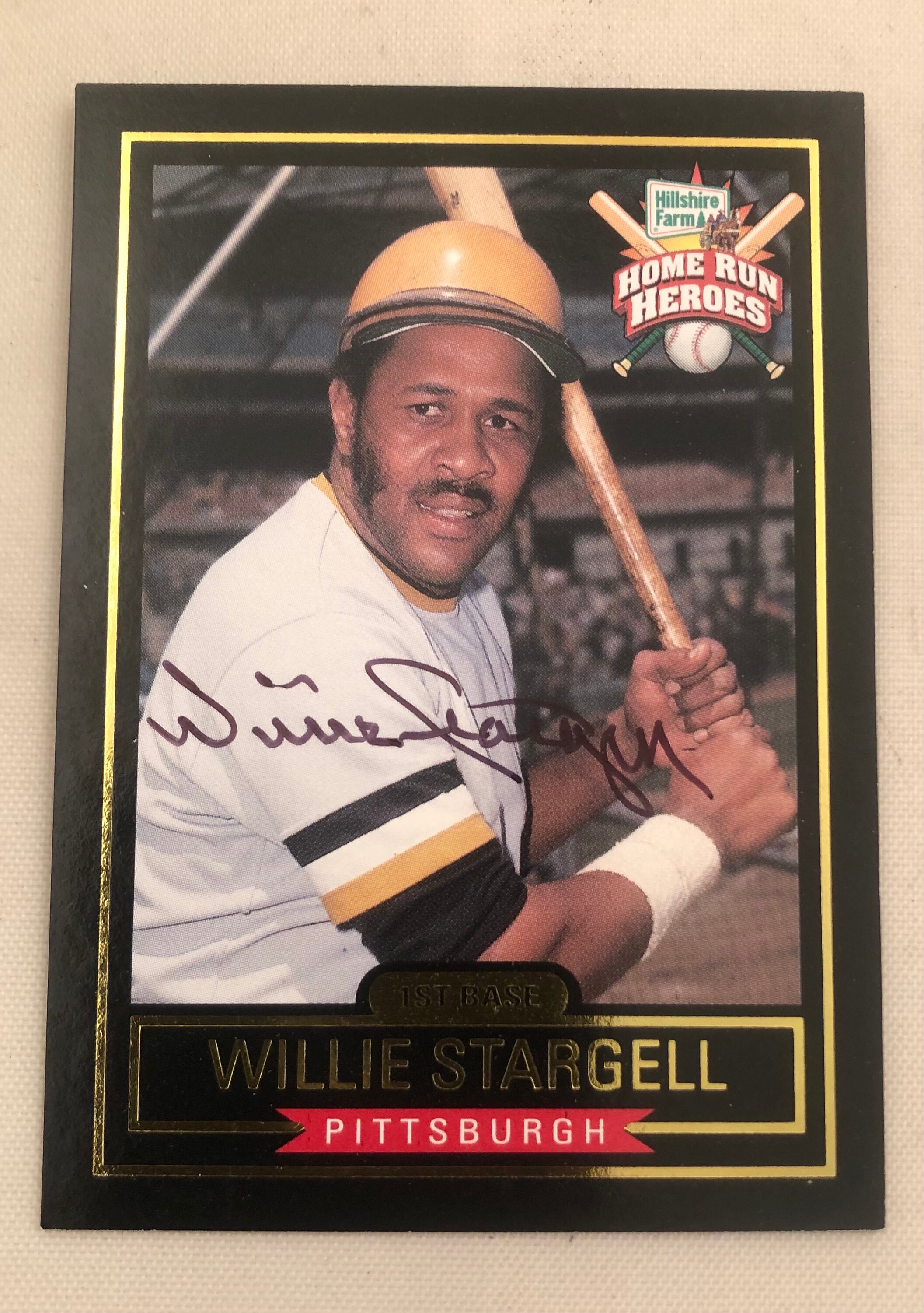 Willie Stargell Autograph 1999 Hillshire Farms Home Run Heroes 