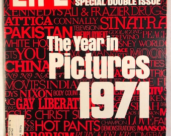 December 31 1971 Life Magazine The Year In Pictures Special Double Issue Cover Vintage Original Great Birthday Gift Idea