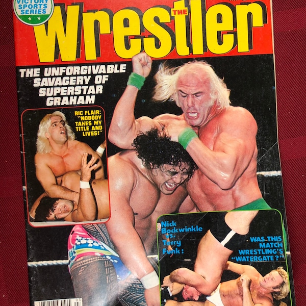 March 1978 The Wrestler Ric Flair Superstar Billy Graham Cover Wrestling Magazine Vintage NWA WWWF AWA Great Birthday Gift Idea