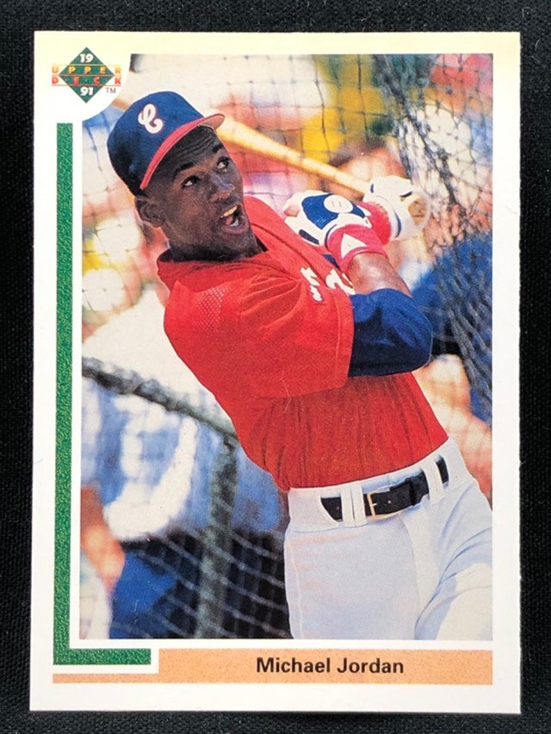 Vintage 1991 Michael Jordan Upper Deck Rookie Baseball ...