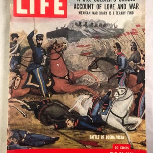 July 23 1956 Life Magazine Battle of Buena Vista on Cover Great Birthday Gift Idea