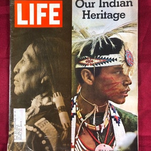 July 2 1971 Life Magazine Our Indian Heritage Cover Vintage American Indian Original Great Birthday Gift Idea