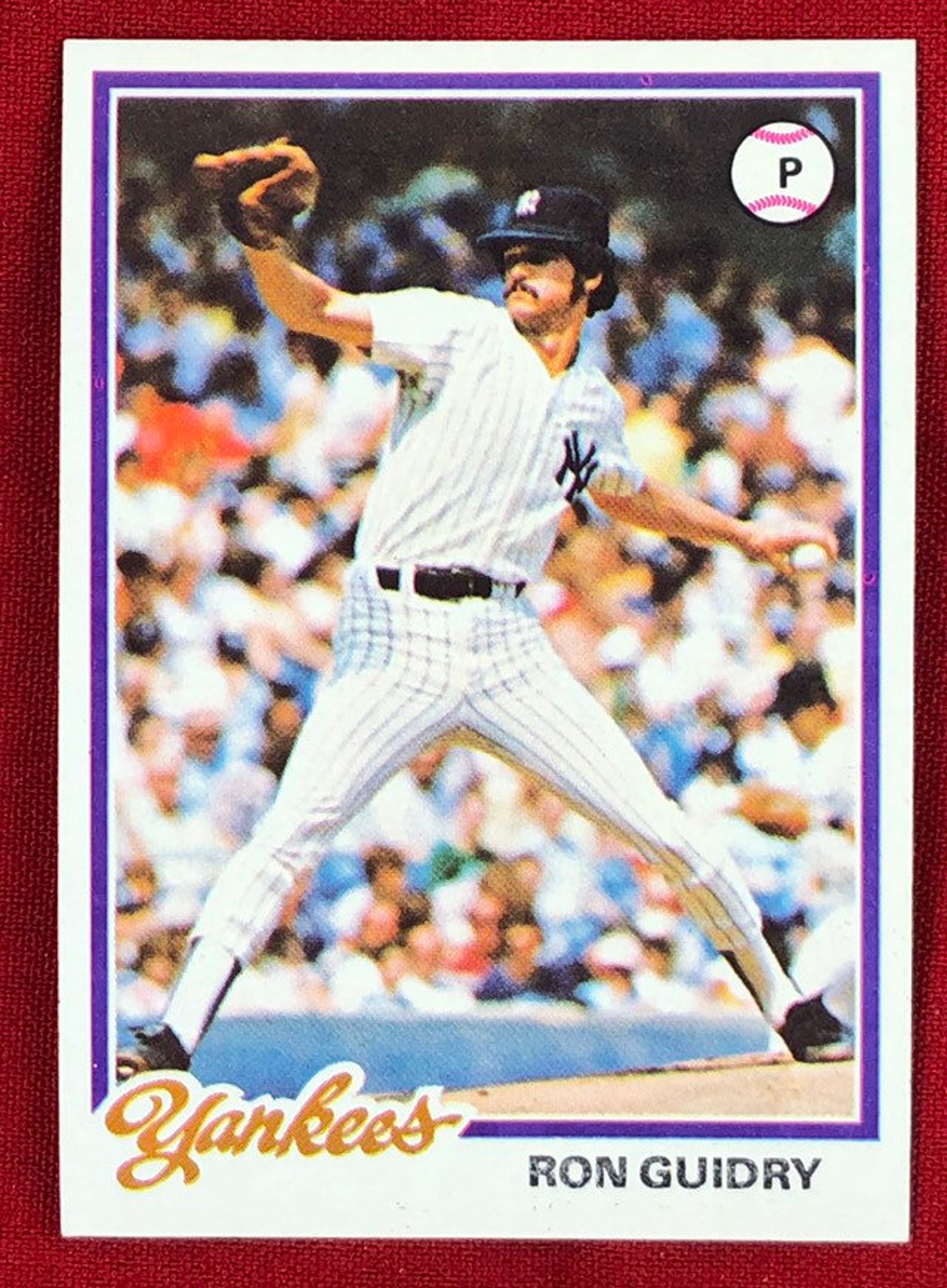 Vintage 1978 Topps Ron Guidry Baseball Card 135 Great Gift Etsy