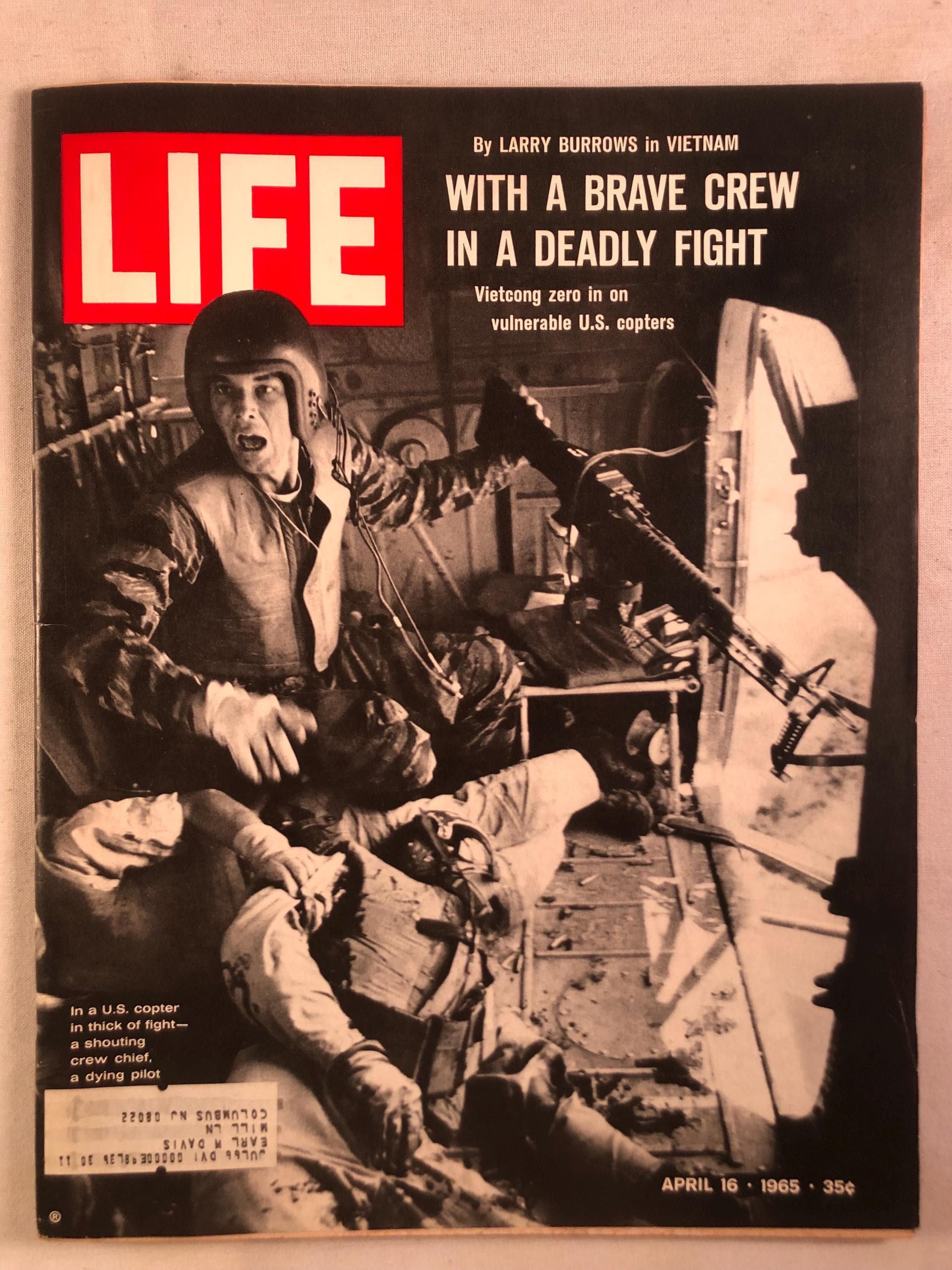 April 16 1965 Life Magazine Helicopter Vietcong US Copter in Thick