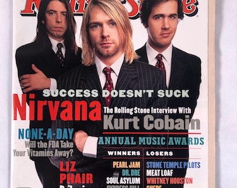 January 27 1994 Rolling Stone Magazine Nirvana Kurt Cobain on