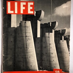 23 de noviembre de 1936 Revista Life Presa Fort Peck en portada Vol. 1 N.° 1 Raro ejemplar de tamaño completo, primer número, original, vintage, gran idea para regalo de cumpleaños
