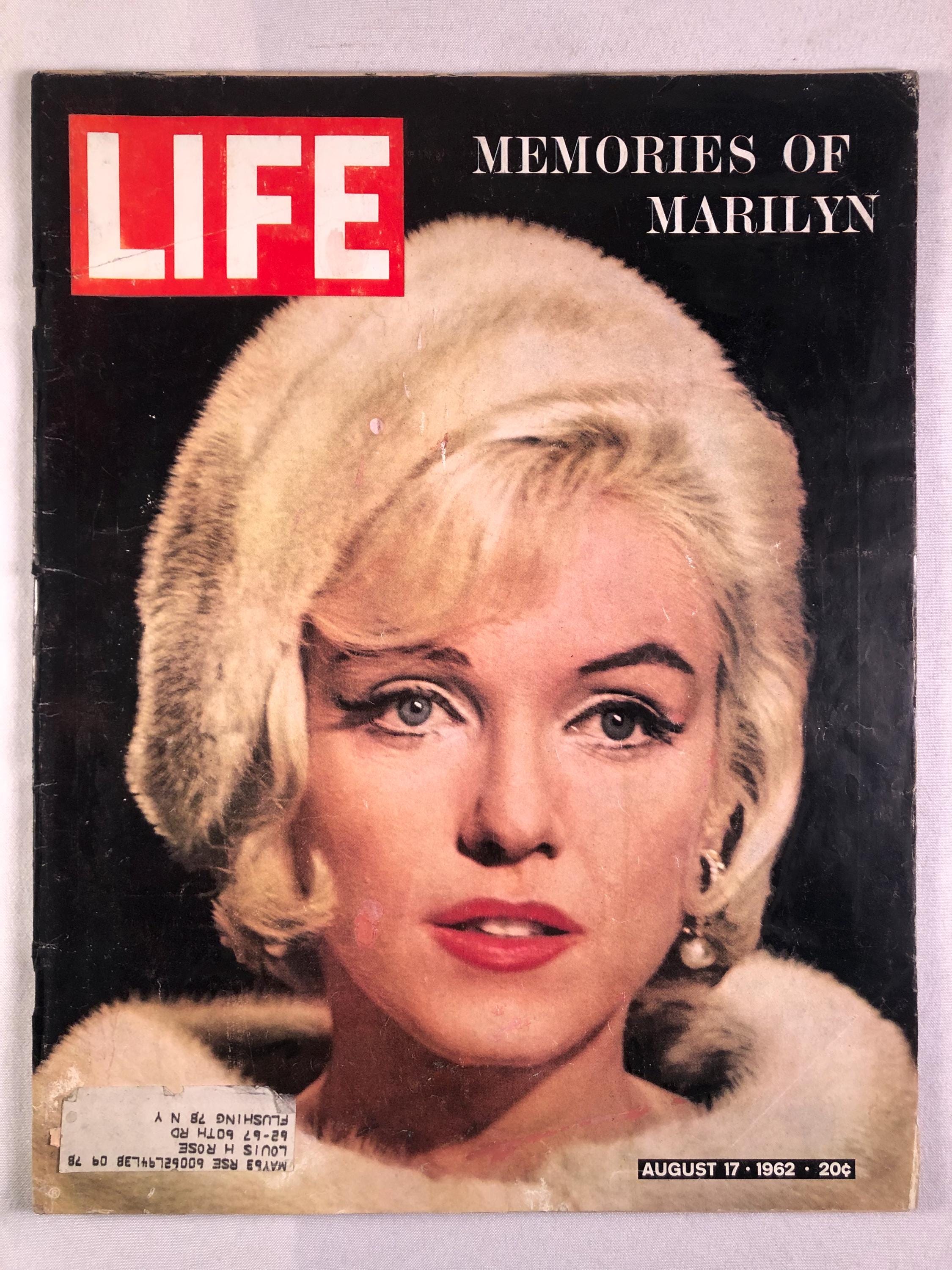 August 17 1962 Life Magazine Memories of Marilyn Monroe on Cover