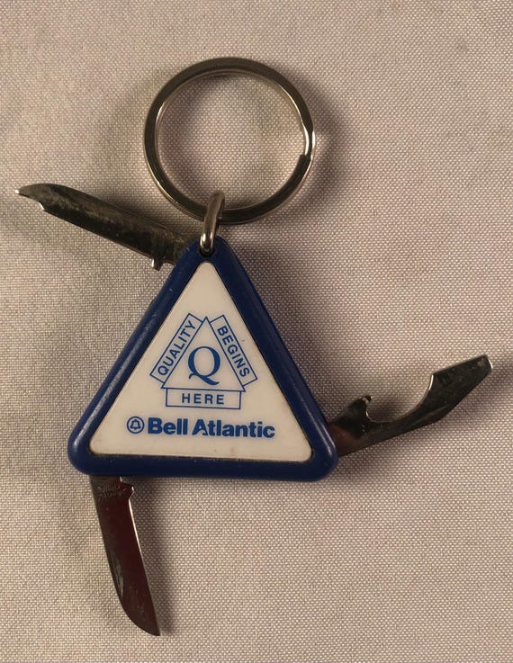 Bell Atlantic Triangle Multi Function Pocket Knif… - image 2