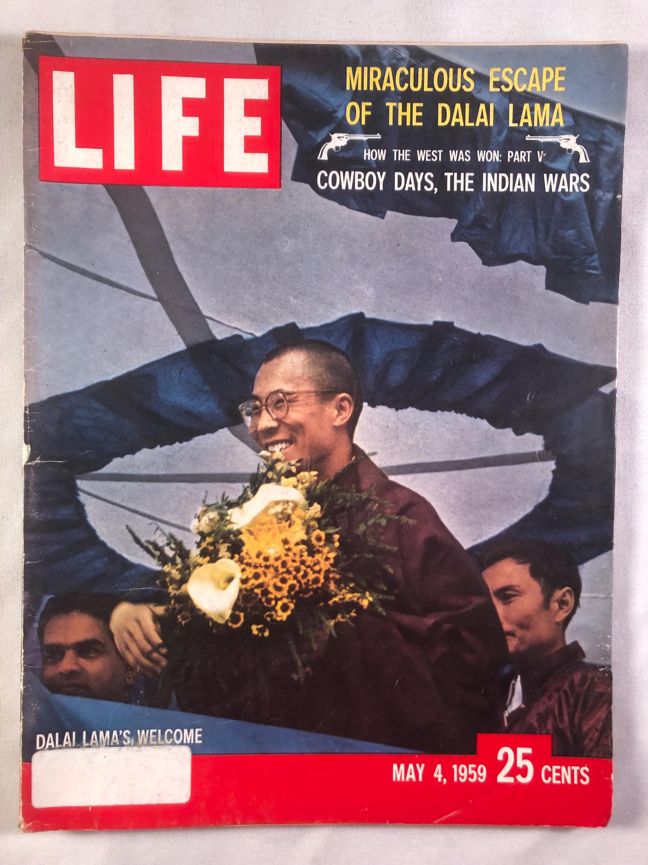 May 4 1959 Life Magazine Dalai Lama's Welcome on Cover Vintage