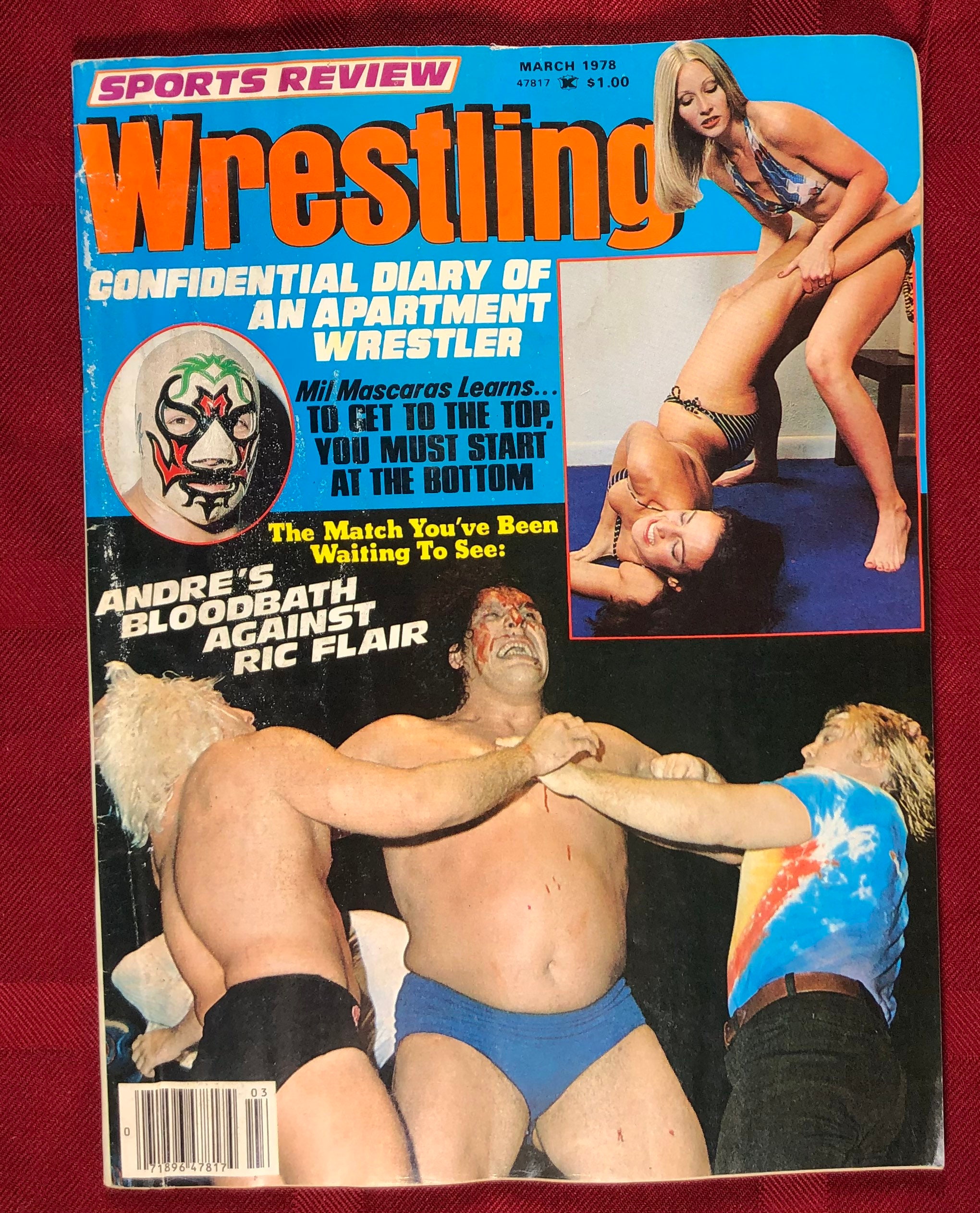 March 1978 Sports Review Wrestling Magazine Ric Flair Cover