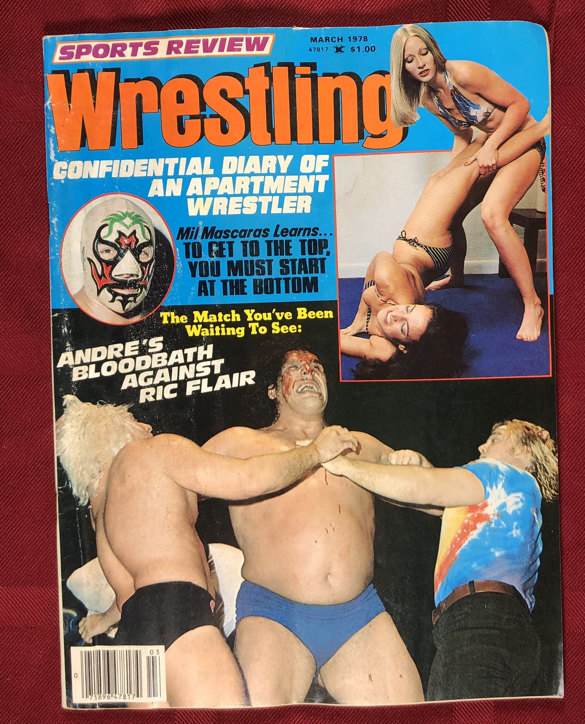 March 1978 Sports Review Wrestling Magazine Ric Flair Cover Vintage Apartment Wrestling NWA WWWF AWA Great Birthday Anniversary Gift Idea Etsy