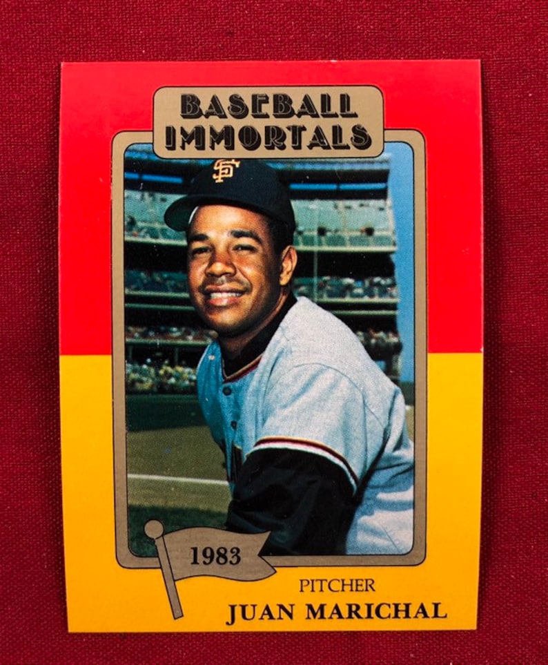 1980 87 SSPC HOF Baseball Immortals Juan Marichal Card 182 Etsy