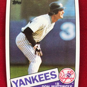 1985 Topps Don Mattingly Vintage Baseball Card 665 MVP 2nd year Genuine Original Authentic EC83