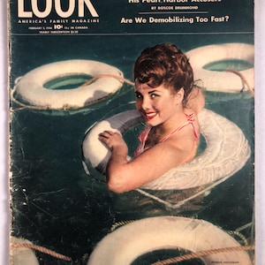February 5 1946 Look Magazine Colleen Townsed on Cover Vintage Great Birthday Gift Idea