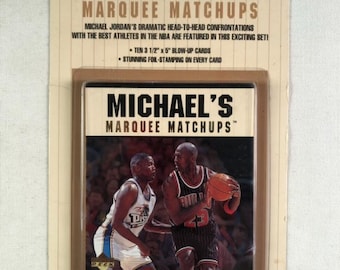 1997 Michael Jordan Jumbo Upper Deck Michael's Marquee Match Ups