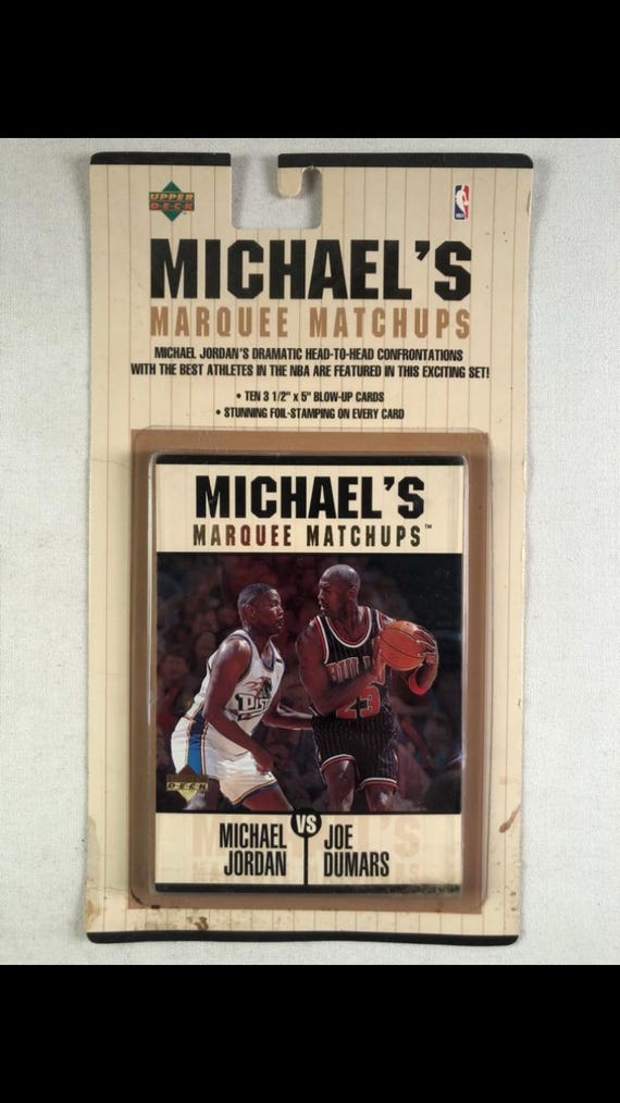1997 Michael Jordan Jumbo Upper Deck Michael's Marquee Match Ups