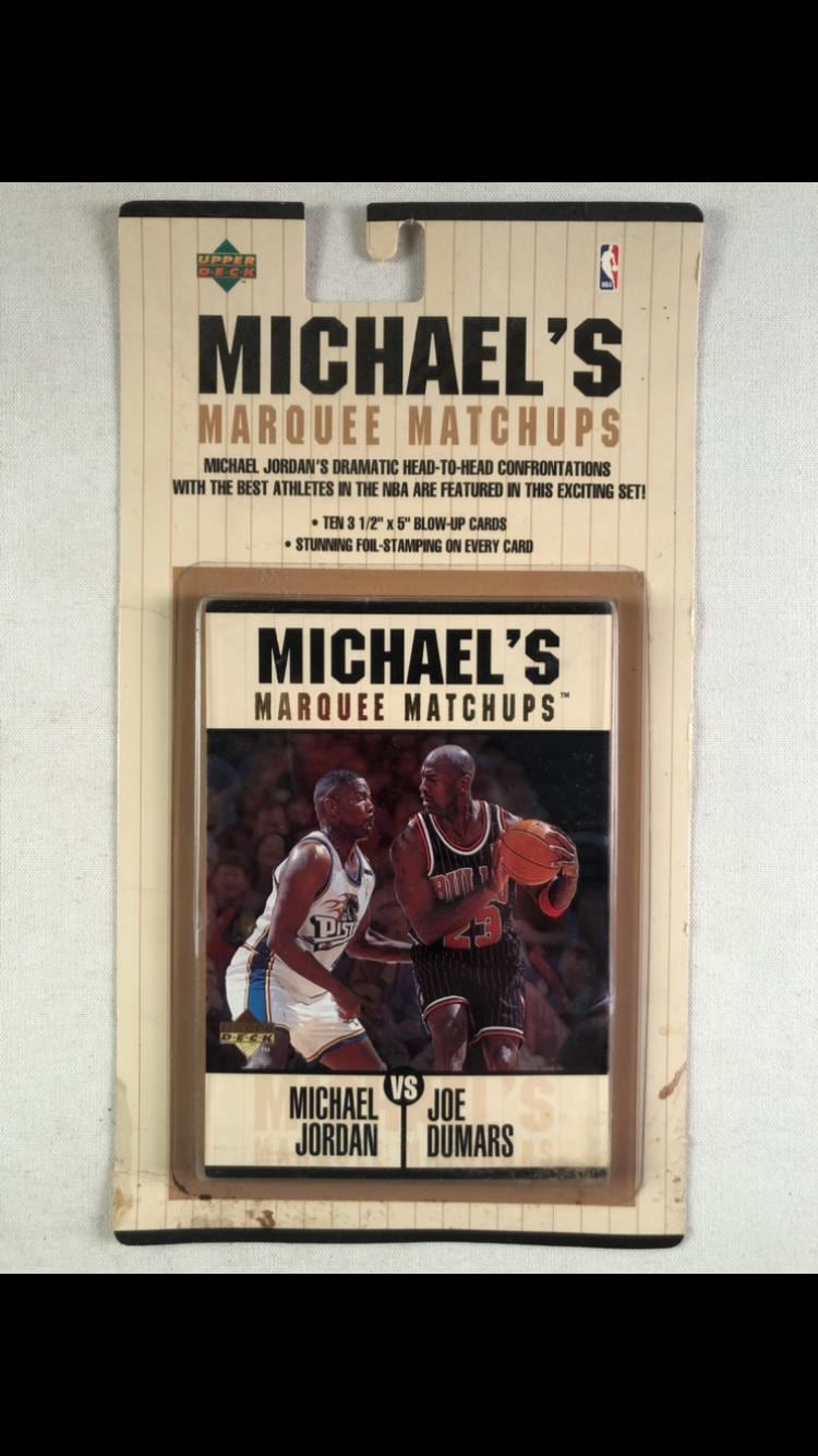 1997 Michael Jordan Jumbo Upper Deck Michael's Marquee Match Ups