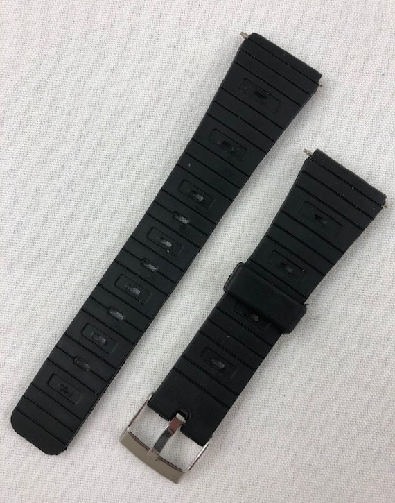 K-36 20mm Kreisler Sport Strap Black Rubber Vintag