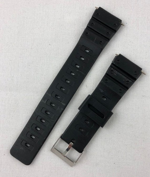 K-33 20mm Kreisler Sport Strap Black Rubber Vintag