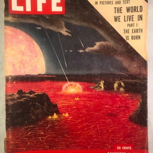 December 8 1952 Life Magazine Science The Earth is Born on Cover Vintage Original Great Birthday Gift Idea