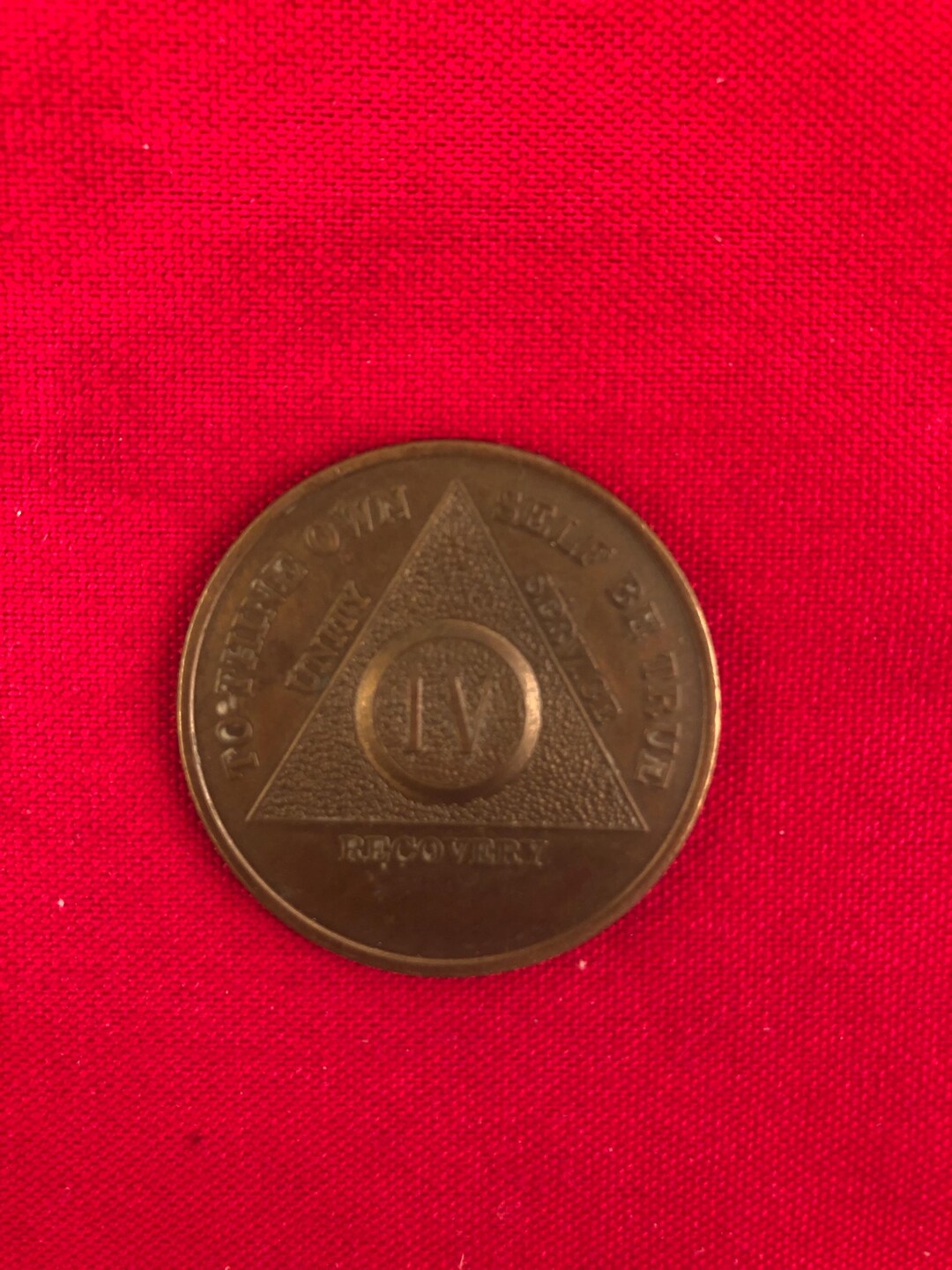 AA 4年ブロンズチップ アルコホーリクス アノニマス 33 mm 禁酒