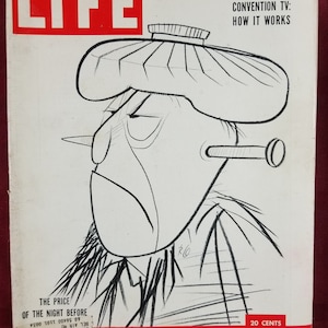 July 14 1952 Life Magazine The Price of The Night Before on Cover Vintage Original Great Birthday Gift Idea