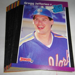 1989 New York Mets Team Set van 26 kaarten Donruss Baseball Complete NY-set Echt origineel Authentiek Maakt een geweldig cadeau