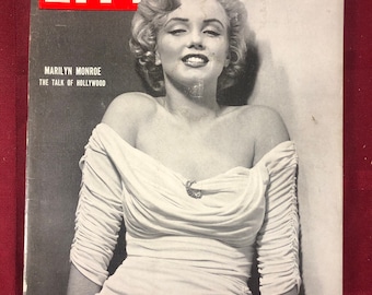 April 7 1952 Life Magazine Marilyn Monroe on Cover First Ever Appearance on a Magazine Vintage Original Great Birthday Gift Idea