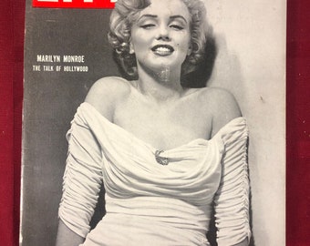 April 7 1952 Life Magazine Marilyn Monroe on Cover First Ever Appearance on a Magazine Vintage Original Great Birthday Gift Idea