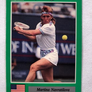 1991 Netpro Martina Navratilova Rookie Promo Card # 4 Tênis Original Autêntico EC317