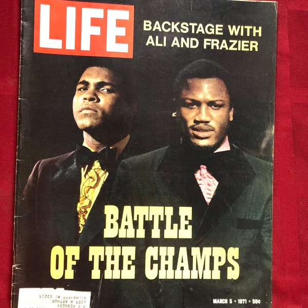 5 maart 1971 Life Magazine Muhammad Ali Joe Frazier Cover Vintage Boxing Ali vs Frazier Original Great Birthday Anniversary Gift Idee