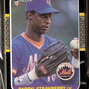 Juego de 26 tarjetas del equipo New York Mets de 1987, juego completo de béisbol Donruss de Nueva York, auténtico, original e ideal como regalo
