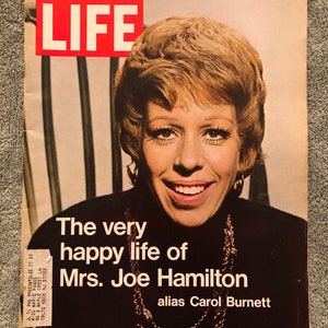 May 14 1971 Life Magazine Mrs Joe Hamilton Alias Carol Burnett Cover Vintage Original Great Birthday Gift Idea