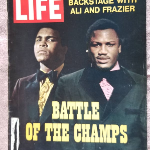 5 maart 1971 Life Magazine Muhammad Ali Joe Frazier Cover Vintage Boksen Ali vs Frazier Originele Grote Verjaardag Verjaardag Cadeau Idee