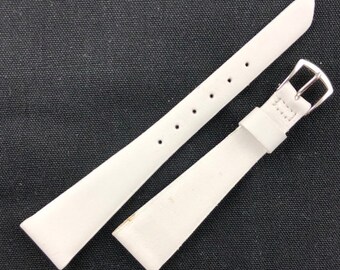 Bracelet De Montre En Cuir Véritable Speidel - Noir, Largeur 14mm, Cousu, Ancien Stock Neuf