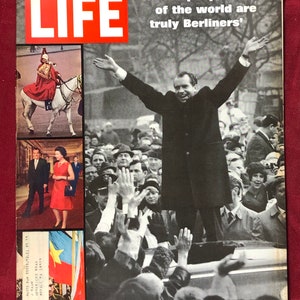 March 7 1969 Life Magazine Nixon in Berlin Cover Vintage Original Great Birthday Gift Idea