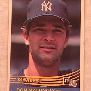 1984 Don Mattingly Rookie Donruss Baseball Trading Card #248 New York Yankees EC391