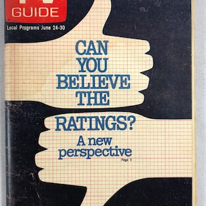 June 24 1978 TV Guide Can You Believe The Ratings Cover Vol 26 Number 25 Issue 1317 Western New England Edition Vintage