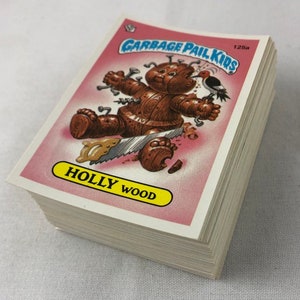 Vuilnisemmer kinderen serie 4 complete set van 84 stickers vintage 1986 topps GPK stickerkaarten origineel echt geweldig cadeau-idee EC164