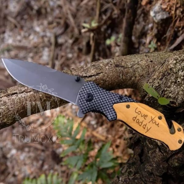 Laser Engraved Knife Etsy