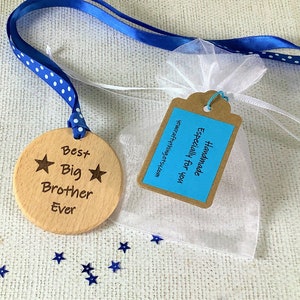 Best big Brother ever personalised gift, Solid wood keepsake, big brother, new sibling, new baby, baby announcement, brother birthday