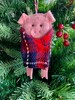 Pigs in blankets Christmas decoration, Christmas ornament, Tree decoration, Christmas decor, Christmas tree, vegan gift, pig lover 