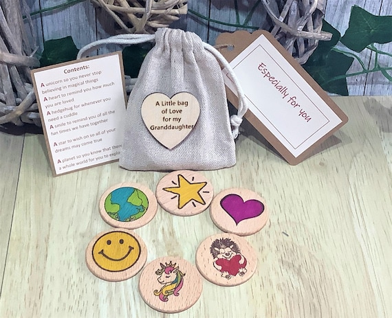 Granddaughter Gift, Little bag of Love for my Granddaughter, Granddaughter Birthday, Gift for Granddaughter, Keepsake gift