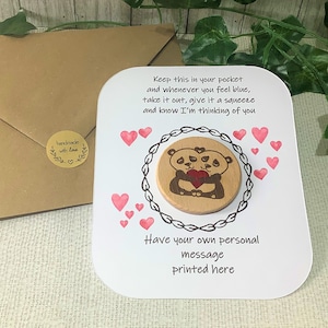 Panda abbracciati, abbraccio portatile, abbraccio tascabile, post diretto, regalo personalizzato, amico, regalo di San Valentino, ti amo, San Valentino, compleanno