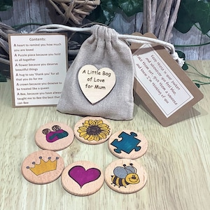 Regalo per la mamma, regalo per la mamma, piccola borsa d'amore per la mamma, festa della mamma, compleanno, regalo per lei, ricordo, mamma, madre,