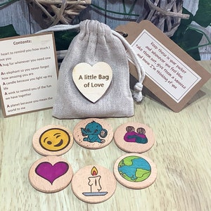 I Love you gift, Little bag of Love, Anniversary gift, Love gift, Boyfriend, Girlfriend, Gift for her, gift for him, Romantic,  keepsake
