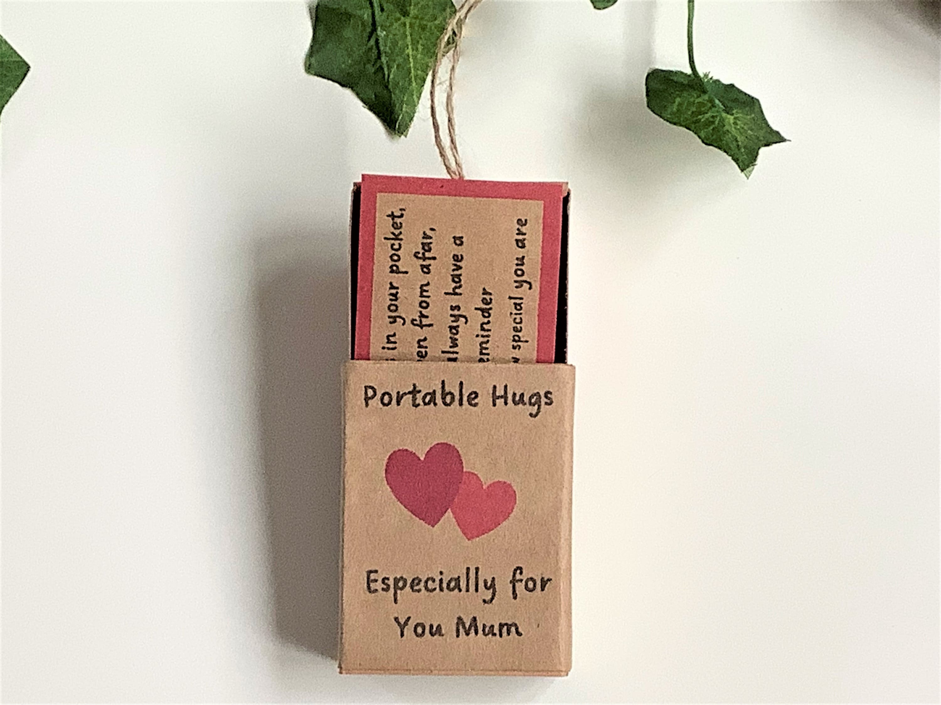Personalised Hug for Mum, Portable hug, Pocket hug, Mothers day, Birthday, Keepsake gift, unique gift, letterbox gift, Special Mum