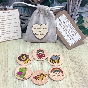 Positivitätsgeschenk für Kinder, Kleine Tasche Positivität, Positives Affirmationsgeschenk, Du bist erstaunlich, Motivationsgeschenk, Du hast das, Andenken
