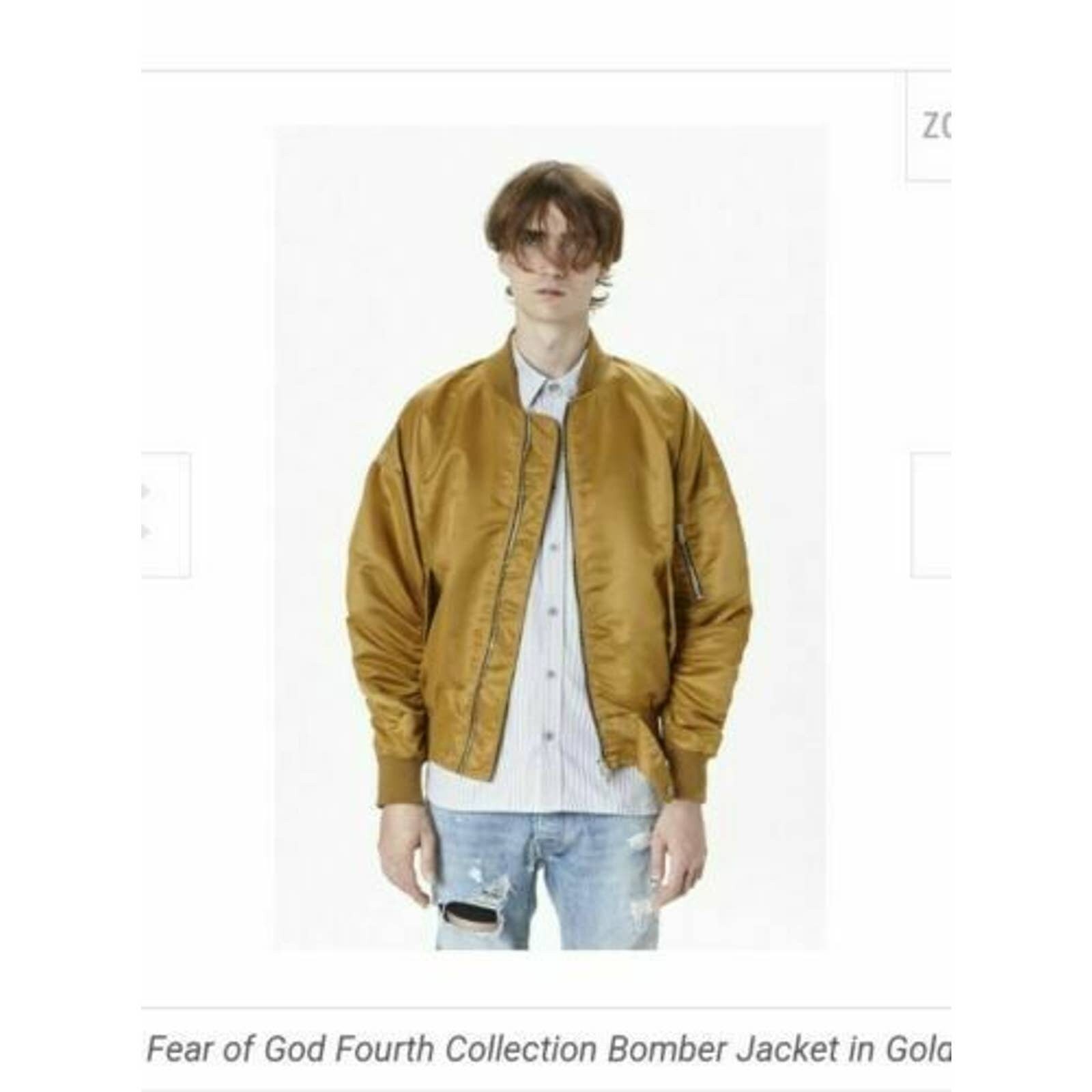 fear of god 4thコレクション ボンバーJKT L