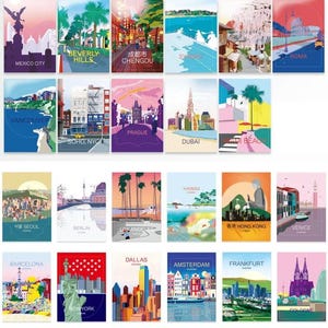 Rimowa City Luggage Sticker Collection – Travel Madrid, Miami - Main Image